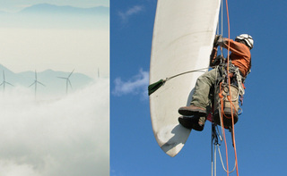 Illustration for article titled Amazing Jobs: Wind Turbine Cleaner